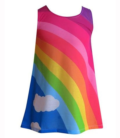 Classic Girls rainbow dress - deezo the happy fashion