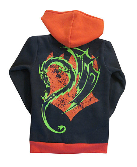 Fire Dragon - kids hoodie - deezo the happy fashion
