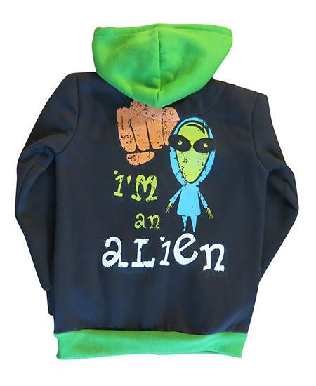 Alien - kids hoodie - deezo the happy fashion