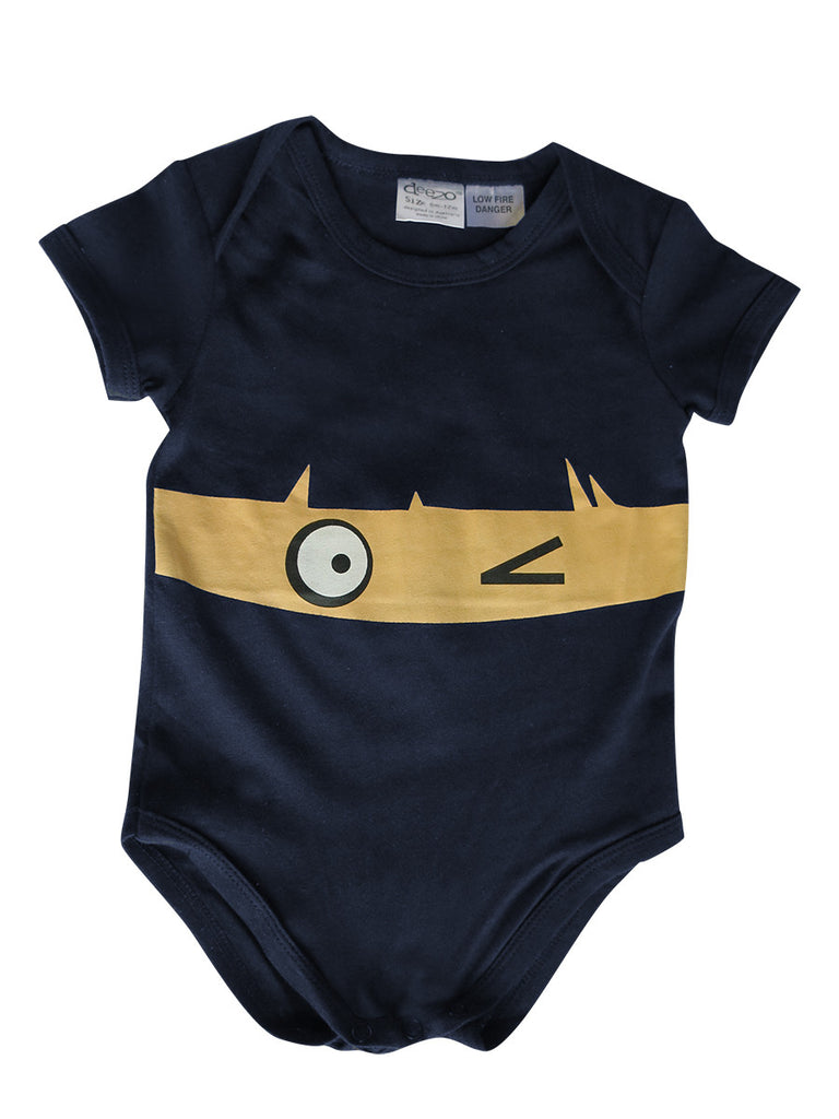 Wink on Navy baby suit - deezo the happy fashion