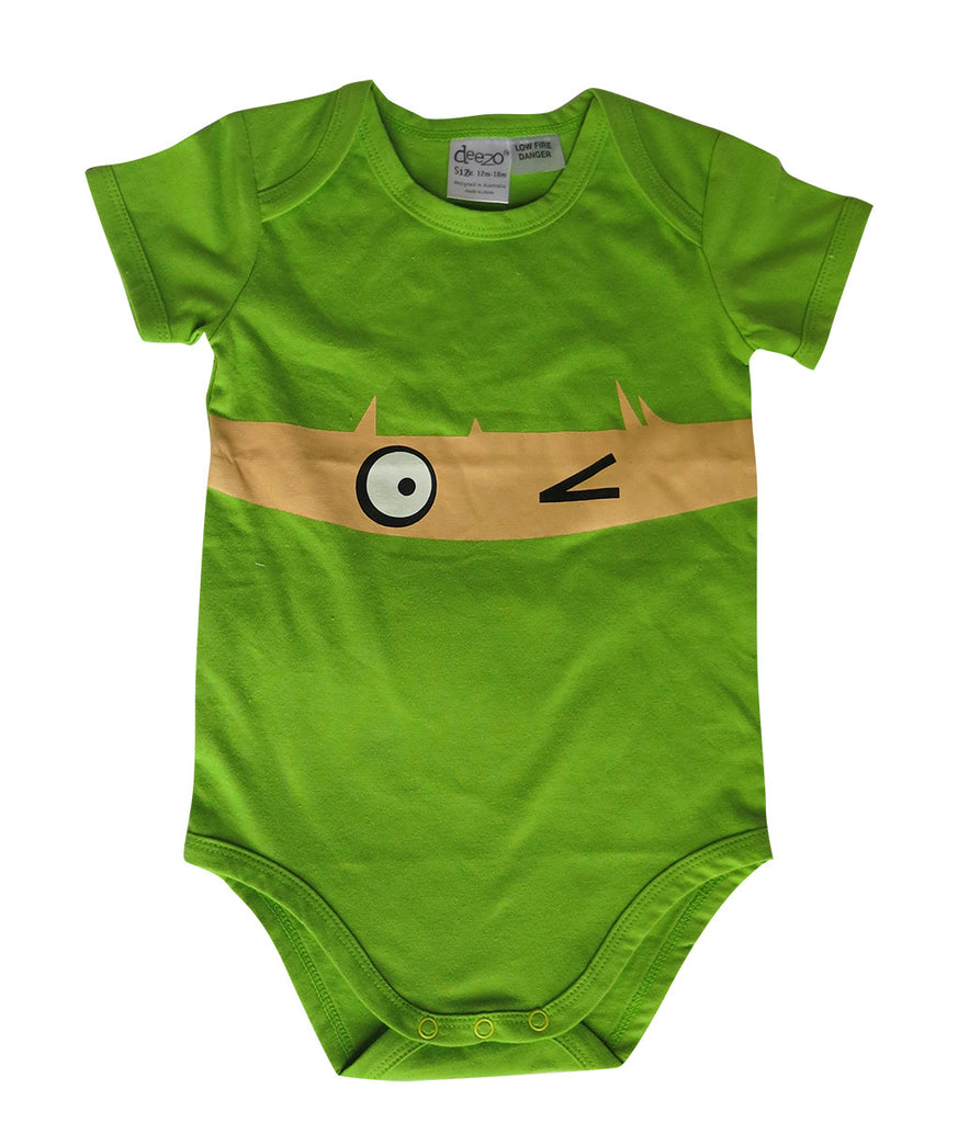 Wink on lime baby suit - deezo the happy fashion