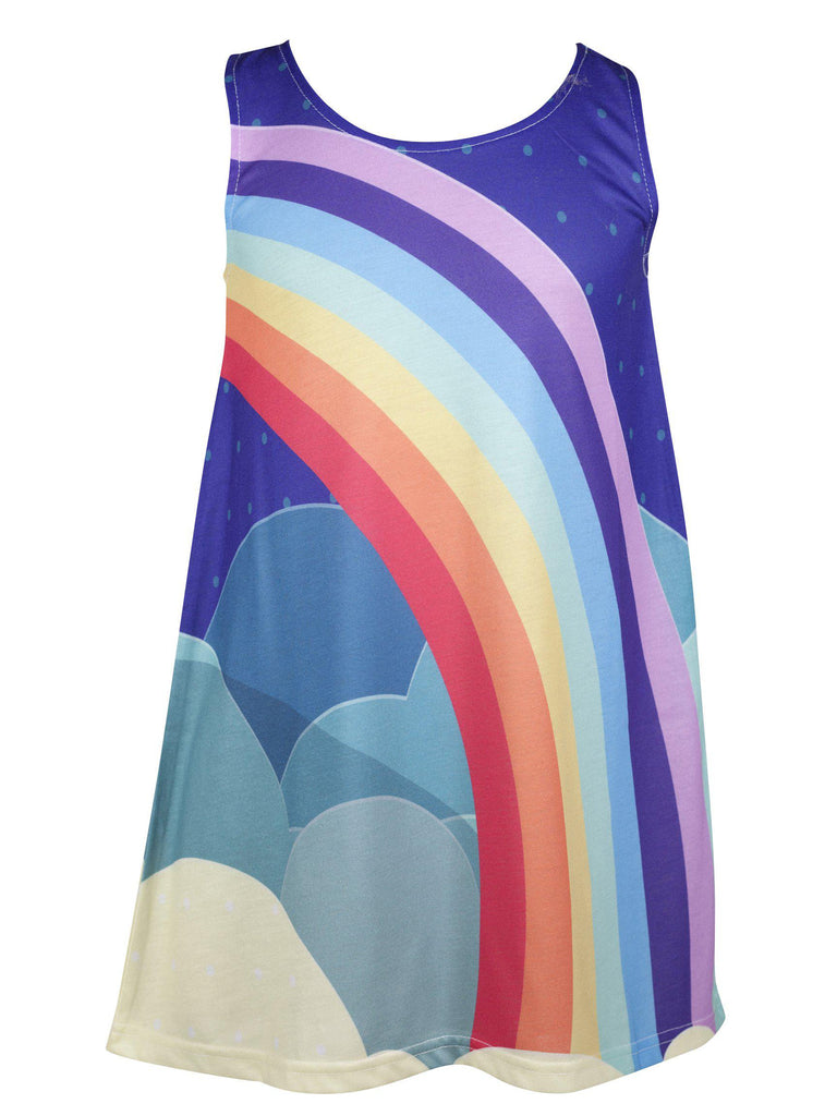 United World of Summer - Girl's rainbow dress - deezo the happy fashion