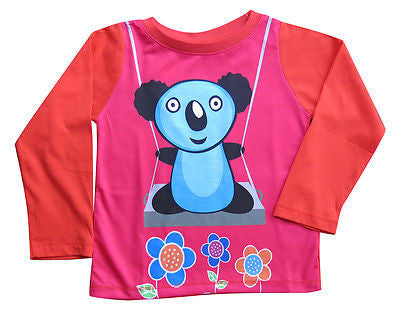 Koala - girls long sleeve T shirt - deezo the happy fashion
